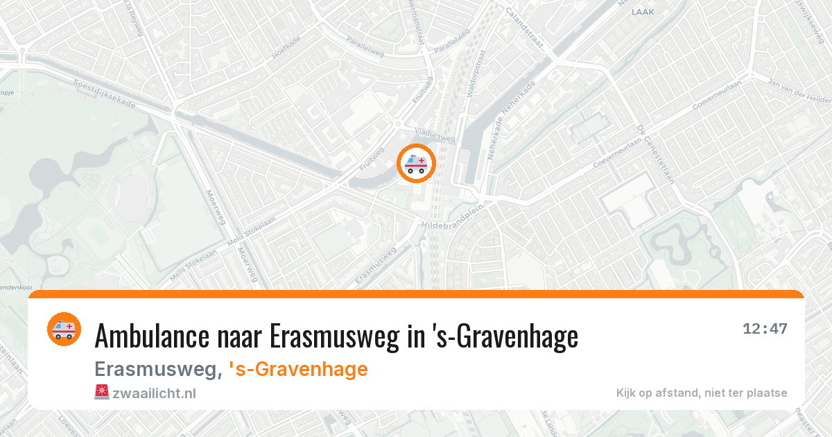 Ambulance naar Erasmusweg in 's-Gravenhage — 27 mei 2026
