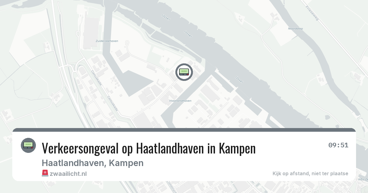 Verkeersongeval op Haatlandhaven in Kampen — 28 jul 2026