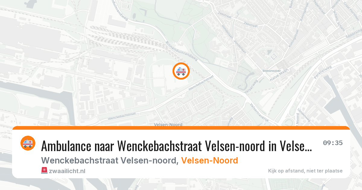 Ambulance naar Wenckebachstraat Velsen-noord in Velsen-Noord — 4 aug 2026