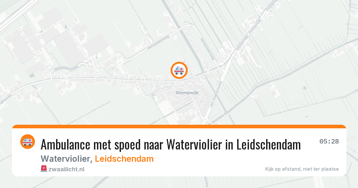 Ambulance met spoed naar Waterviolier in Leidschendam — 22 feb 2026