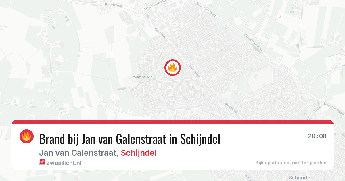 Brand bij Jan van Galenstraat in Schijndel — 26 jun 2026