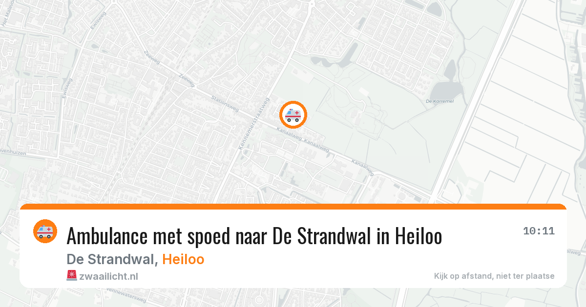 Ambulance met spoed naar De Strandwal in Heiloo — 8 jul 2026
