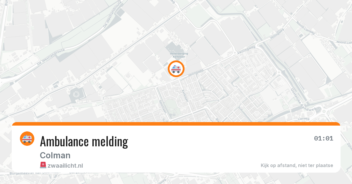 Ambulance melding — 18 apr 2026