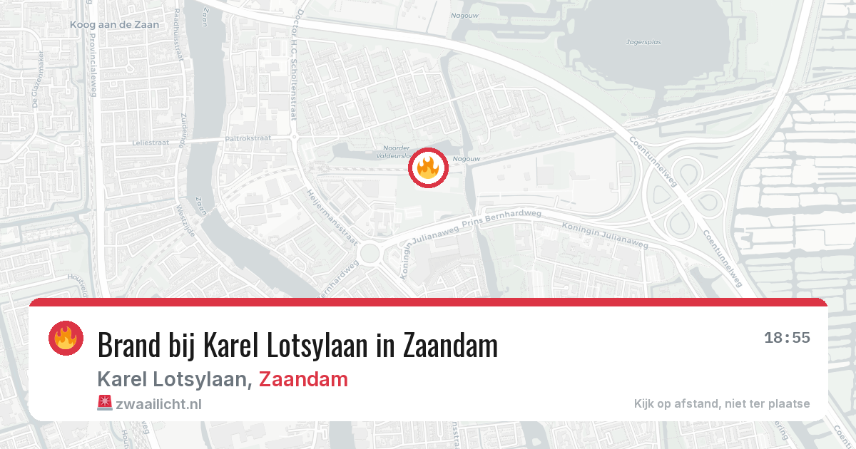 Brand bij Karel Lotsylaan in Zaandam — 11 aug 2026