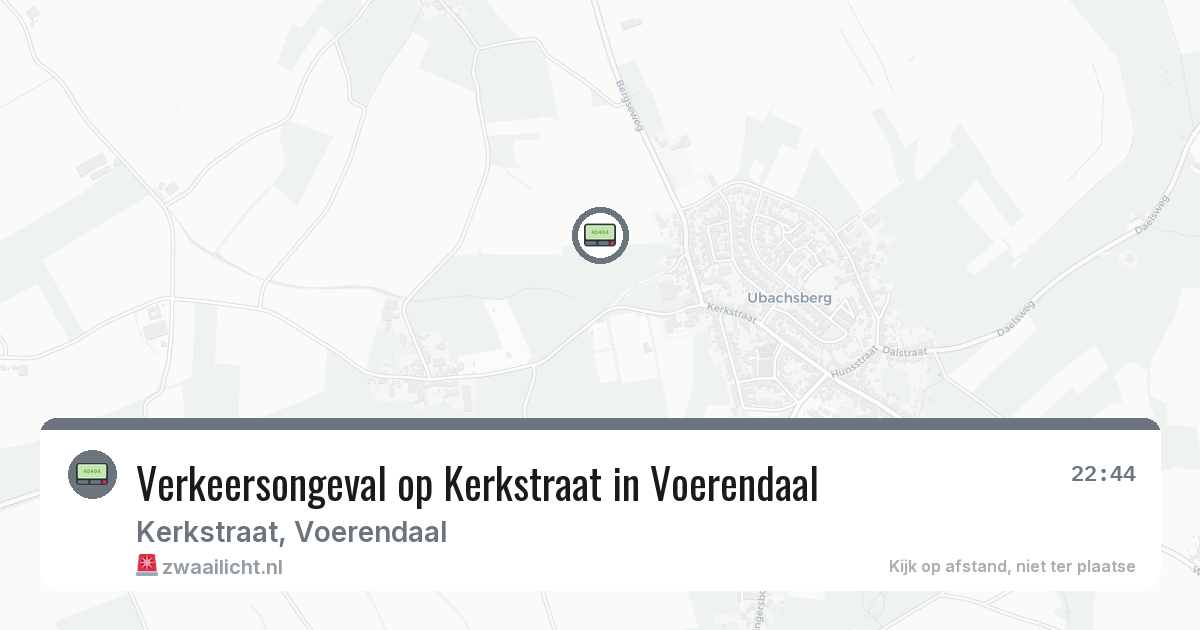 Verkeersongeval op Kerkstraat in Voerendaal — 3 jul 2026