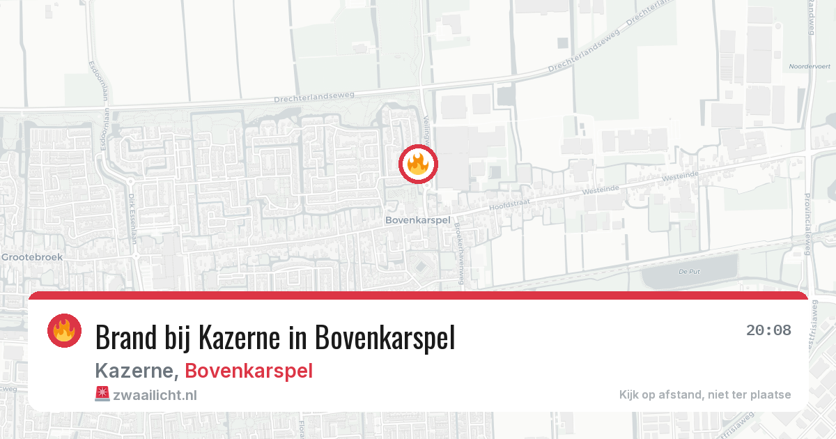 Brand bij Kazerne in Bovenkarspel — 10 mrt 2026