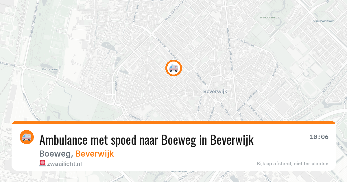 Ambulance met spoed naar Boeweg in Beverwijk — 19 apr 2026