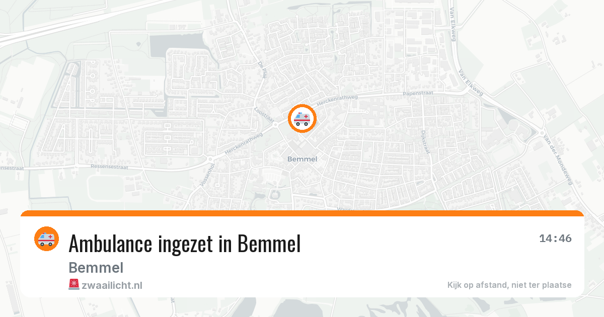 Ambulance ingezet in Bemmel — 21 mrt 2026
