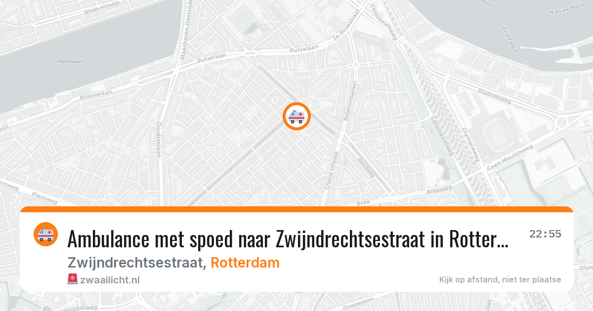 Ambulance met spoed naar Zwijndrechtsestraat in Rotterdam — 3 mei 2026