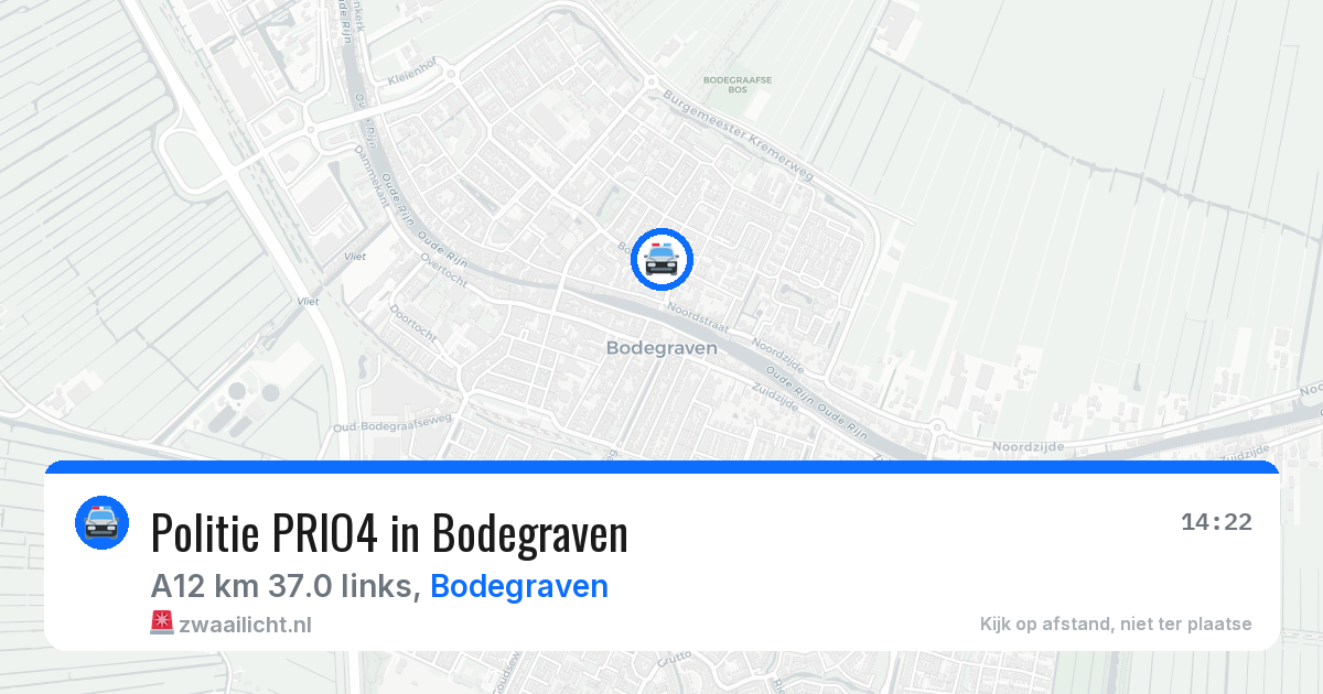 Politie PRIO4 in Bodegraven — 14 jul 2026 | 🚨 Zwaailicht.nl
