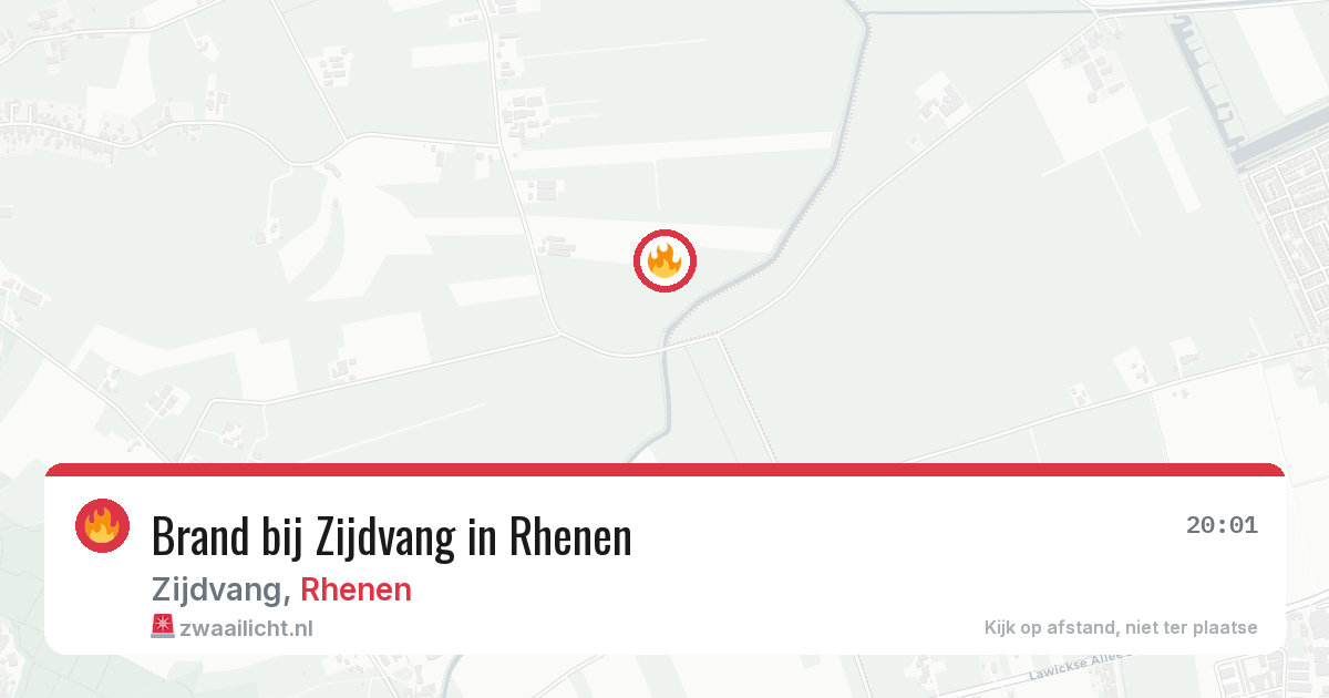 Brand bij Zijdvang in Rhenen — 12 apr 2026