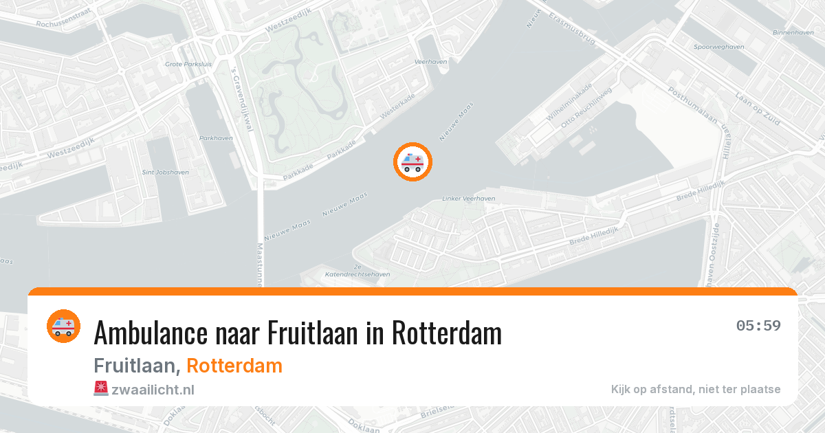 Ambulance naar Fruitlaan in Rotterdam — 26 jun 2026
