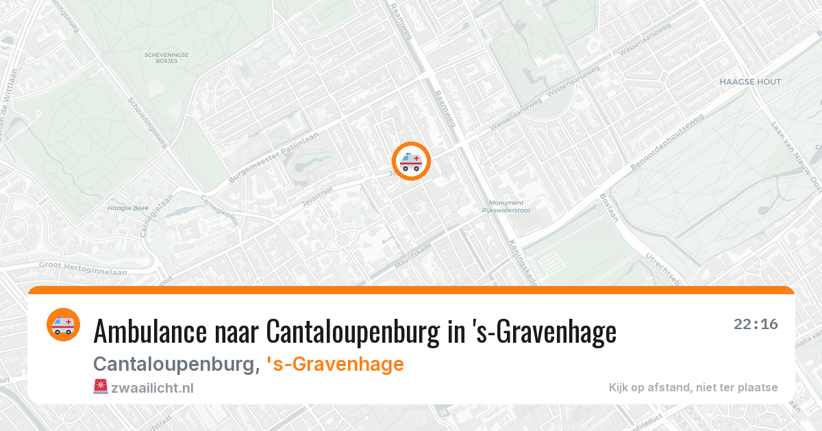 Ambulance naar Cantaloupenburg in 's-Gravenhage — 29 mei 2026