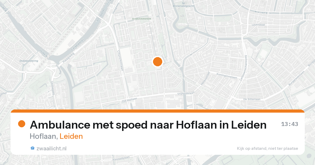 Ambulance met spoed naar Hoflaan in Leiden — 31 jan 2026