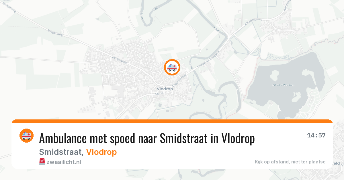 Ambulance met spoed naar Smidstraat in Vlodrop — 29 jan 2026