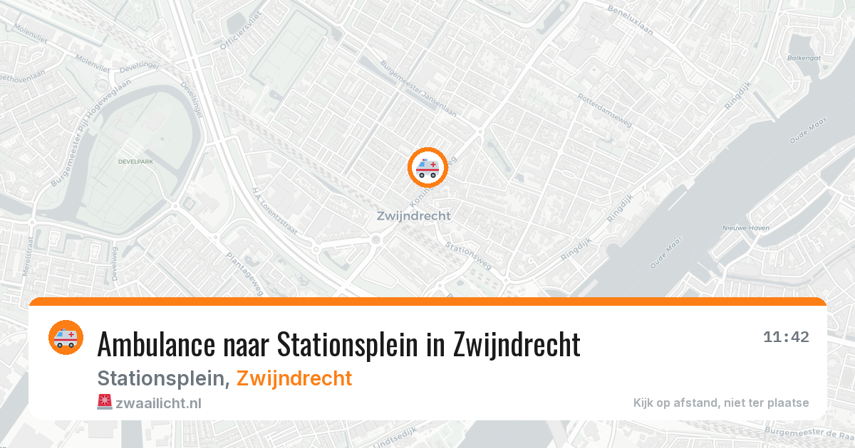 Ambulance naar Stationsplein in Zwijndrecht — 29 mei 2026