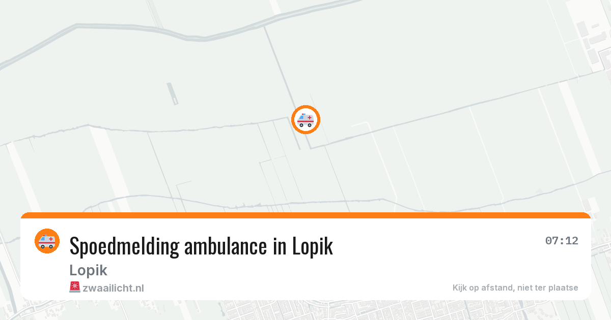 Spoedmelding ambulance in Lopik — 1 jun 2026