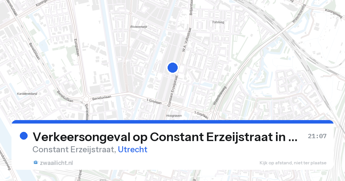 Verkeersongeval op Constant Erzeijstraat in Utrecht — 26 aug 2026