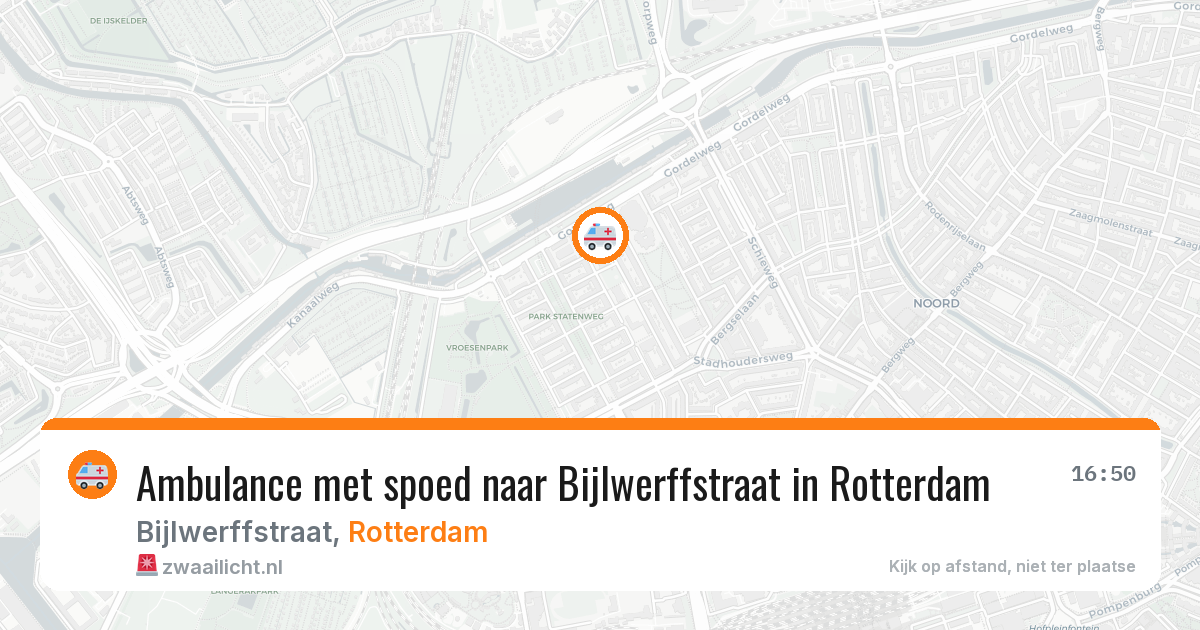 Ambulance met spoed naar Bijlwerffstraat in Rotterdam — 2 jul 2026