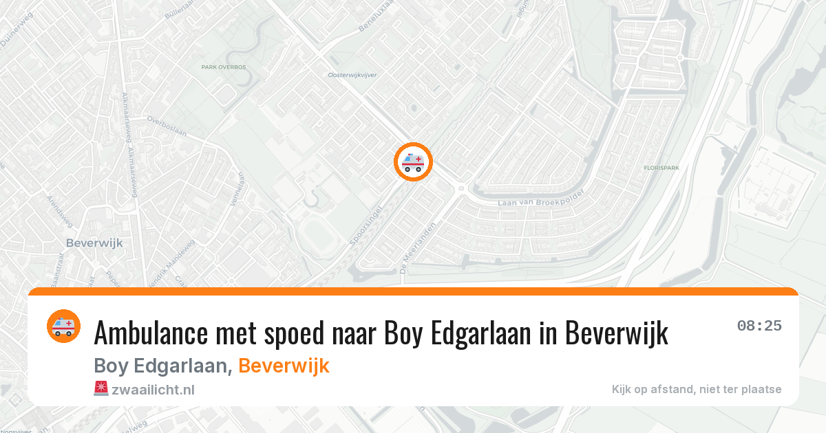Ambulance met spoed naar Boy Edgarlaan in Beverwijk — 8 apr 2026