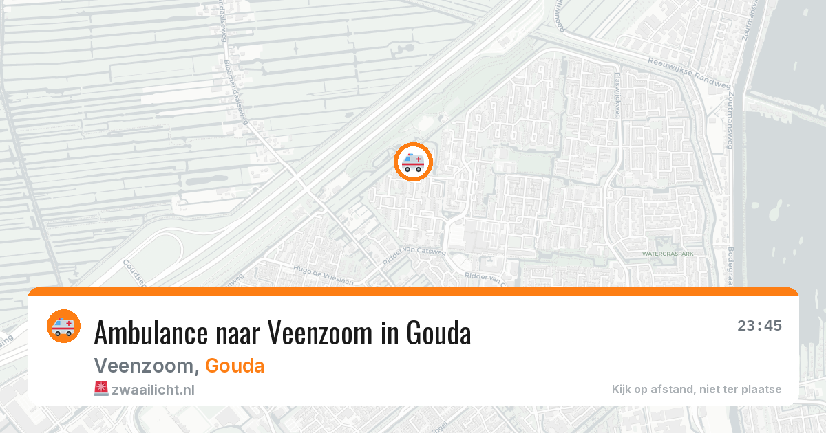 Ambulance naar Veenzoom in Gouda — 10 aug 2026