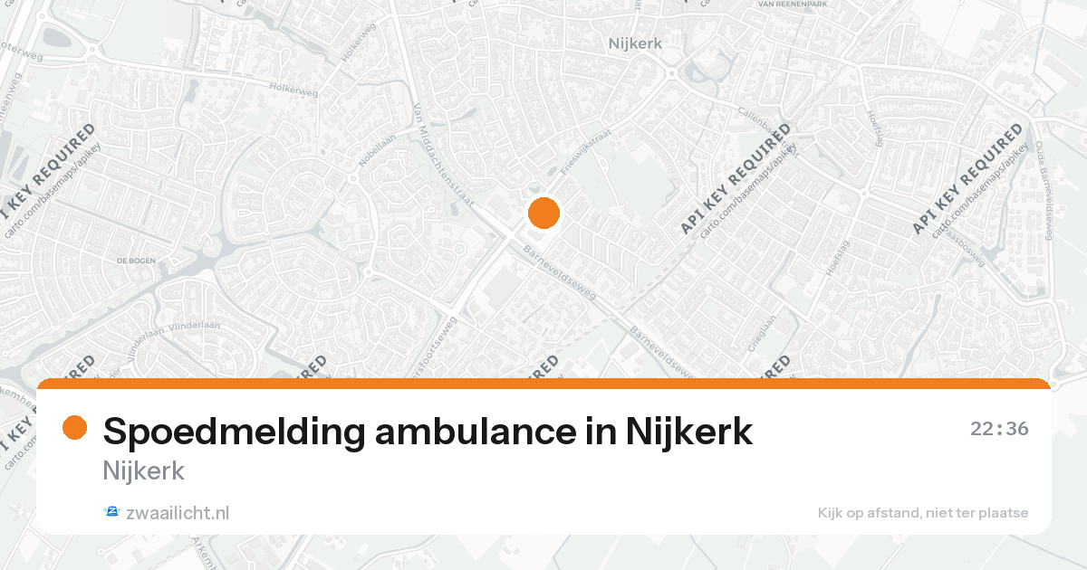 Spoedmelding ambulance in Nijkerk — 28 jun 2026