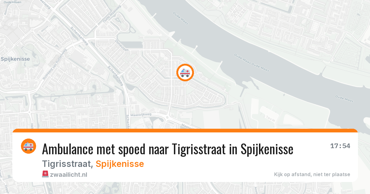 Ambulance met spoed naar Tigrisstraat in Spijkenisse — 16 jun 2026