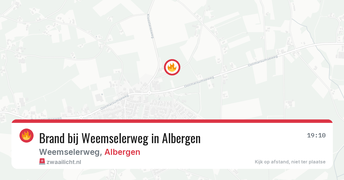 Brand bij Weemselerweg in Albergen — 29 mei 2026