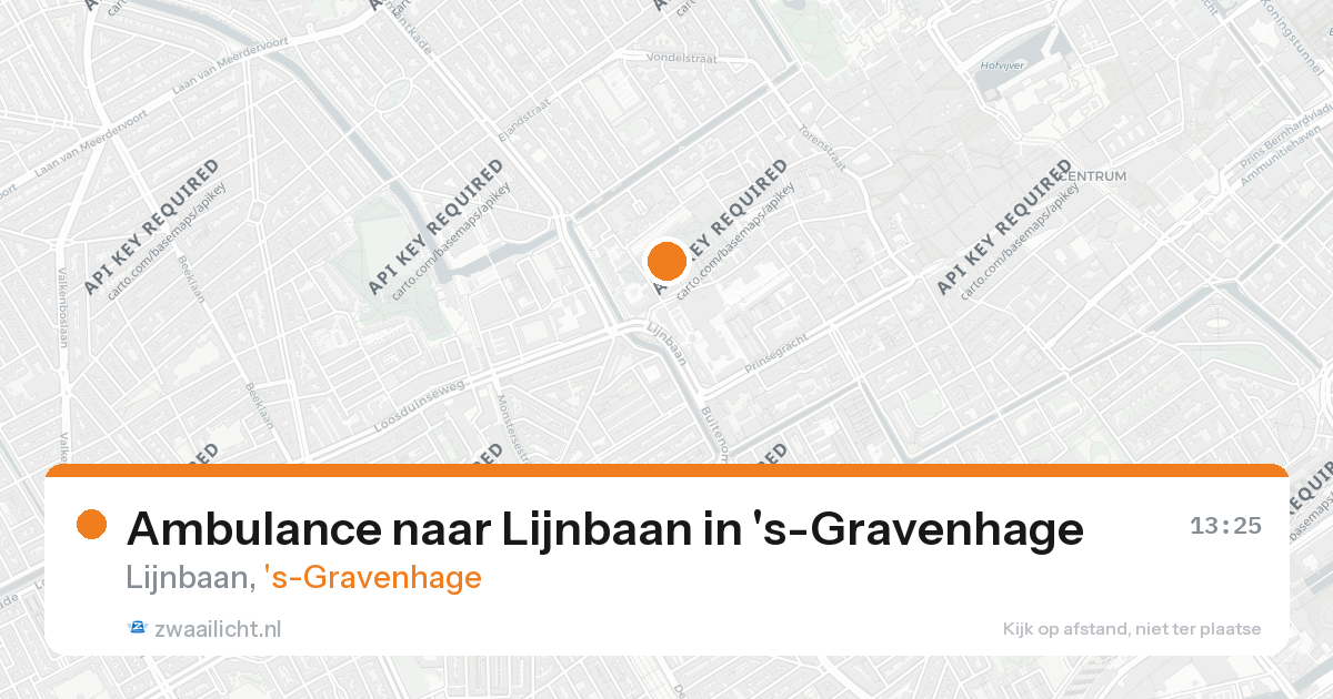 Ambulance naar Lijnbaan in 's-Gravenhage — 25 aug 2026