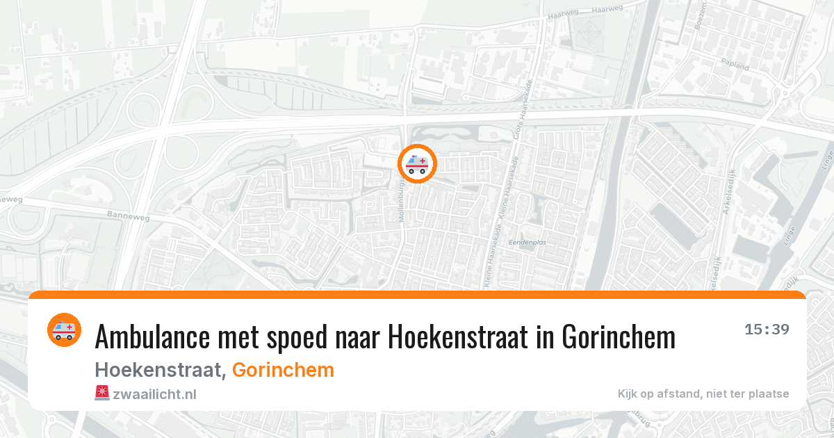 Ambulance met spoed naar Hoekenstraat in Gorinchem — 29 jun 2026