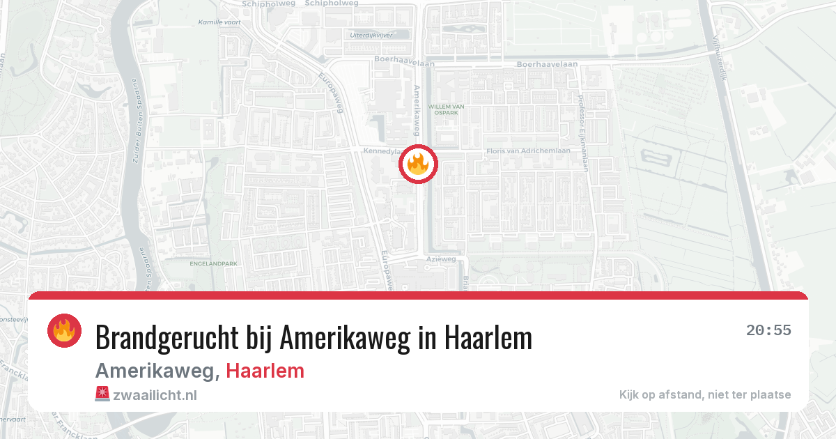 Brandgerucht bij Amerikaweg in Haarlem — 28 apr 2026
