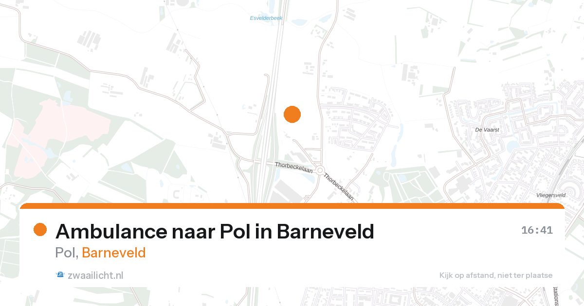 Ambulance naar Pol in Barneveld — 29 mei 2026