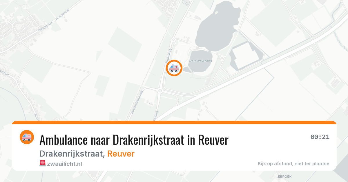 Ambulance naar Drakenrijkstraat in Reuver — 23 mei 2026