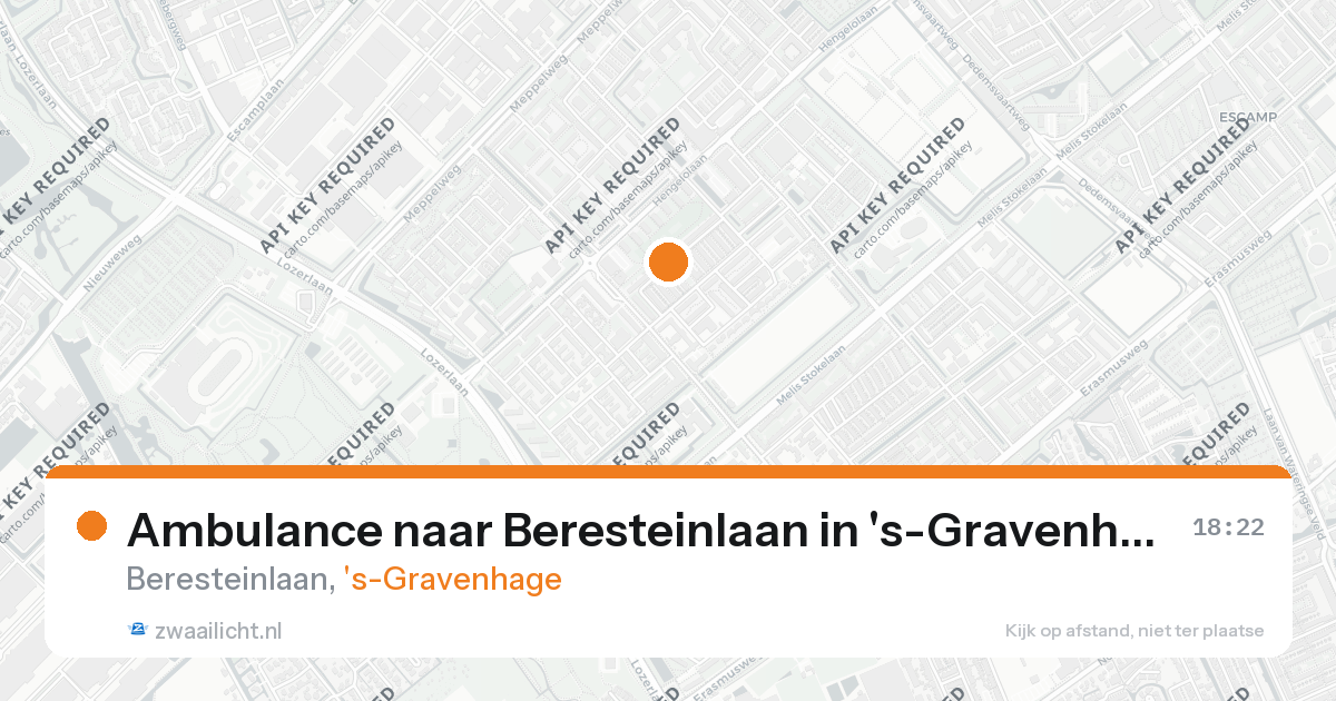Ambulance naar Beresteinlaan in 's-Gravenhage — 26 aug 2026