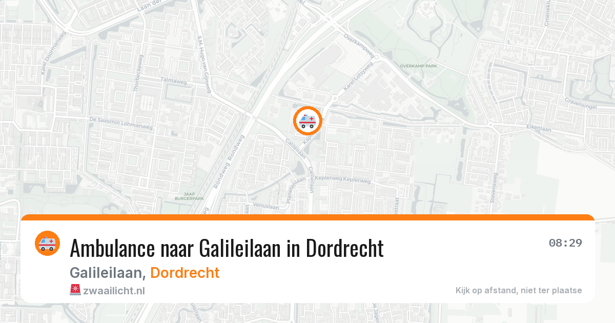 Ambulance naar Galileilaan in Dordrecht — 31 mrt 2026