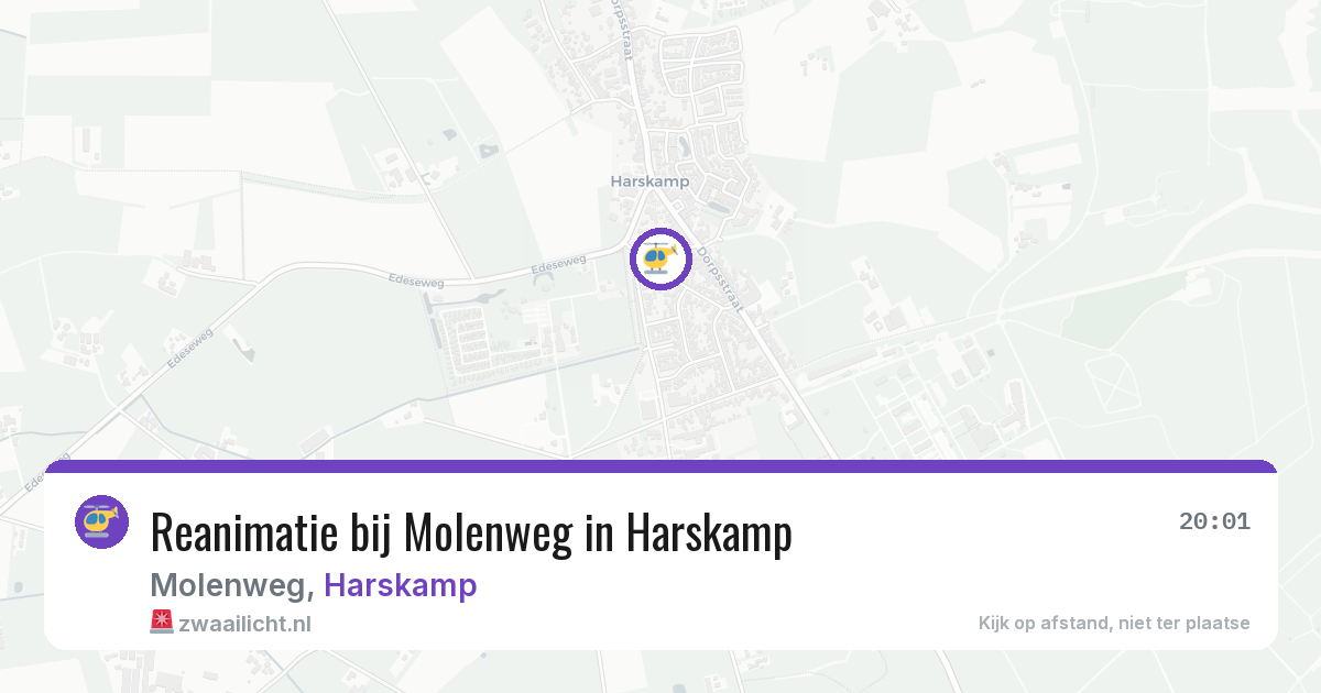 Reanimatie bij Molenweg in Harskamp — 11 jul 2026