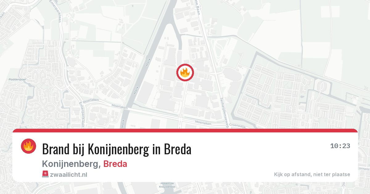 Brand bij Konijnenberg in Breda — 5 mrt 2026