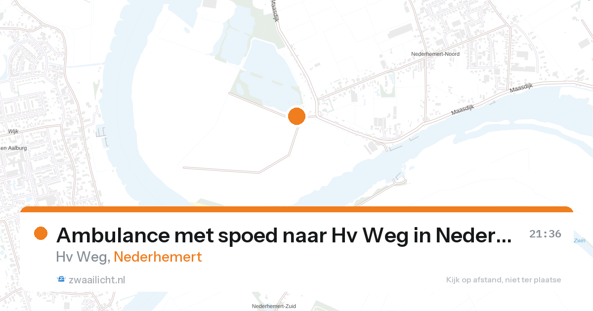 Ambulance met spoed naar Hv Weg in Nederhemert — 17 aug 2026