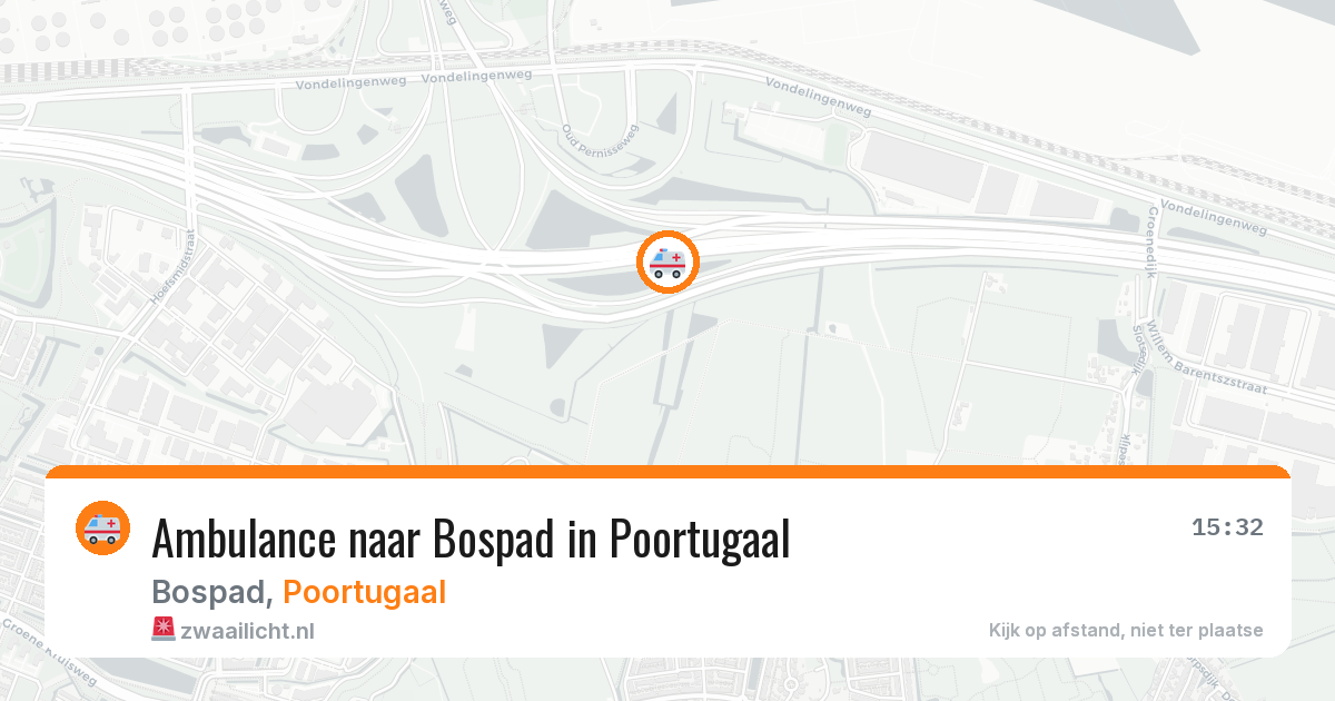 Ambulance naar Bospad in Poortugaal — 22 mei 2026