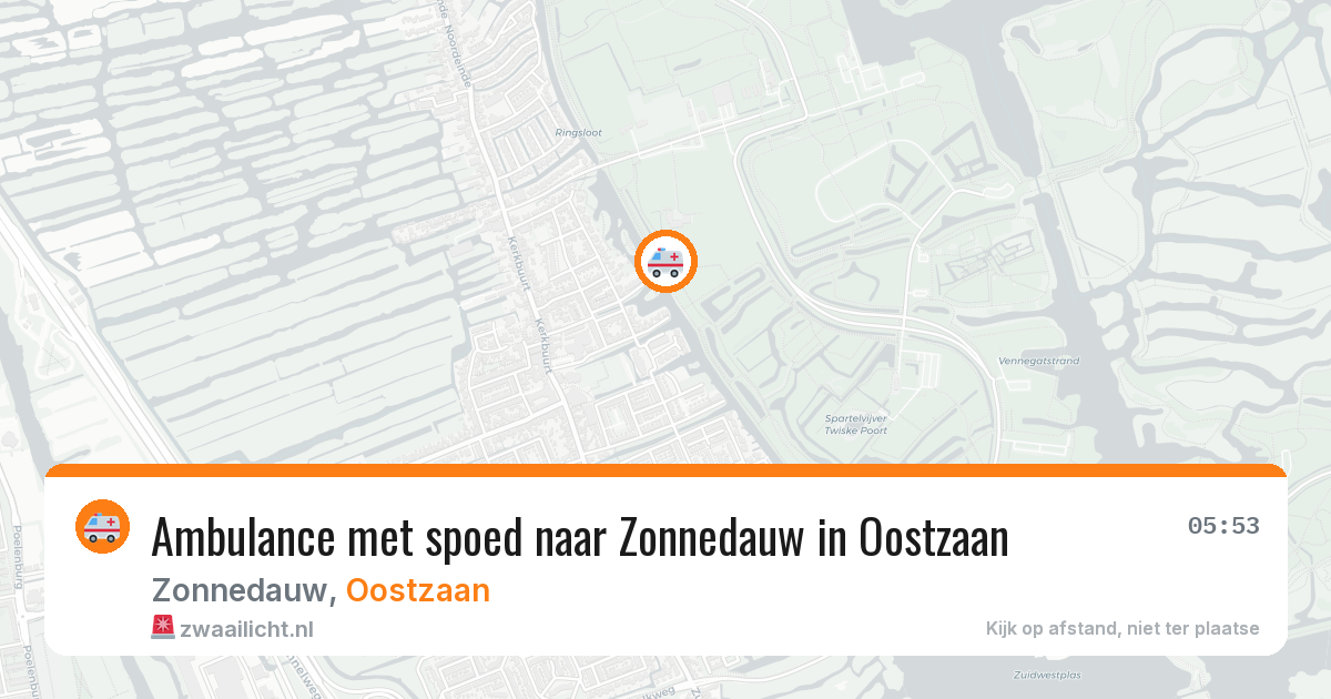 Ambulance met spoed naar Zonnedauw in Oostzaan — 23 mei 2026