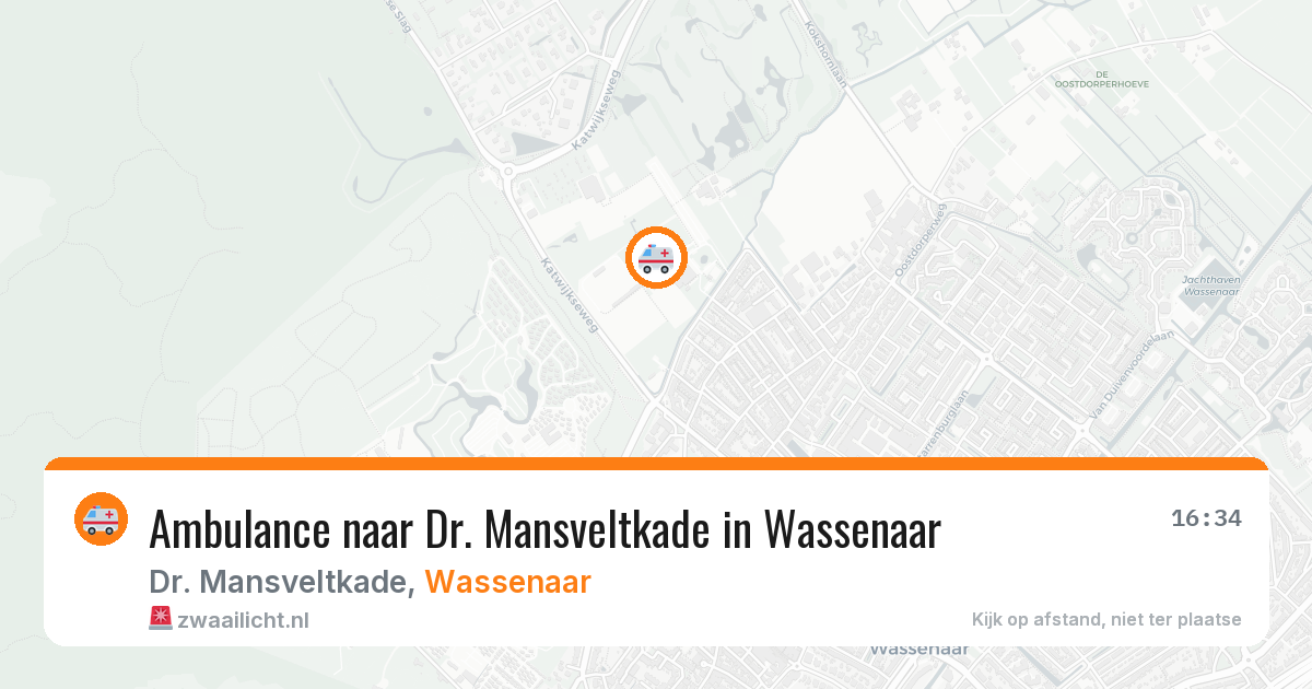 Ambulance naar Dr. Mansveltkade in Wassenaar — 30 jul 2026
