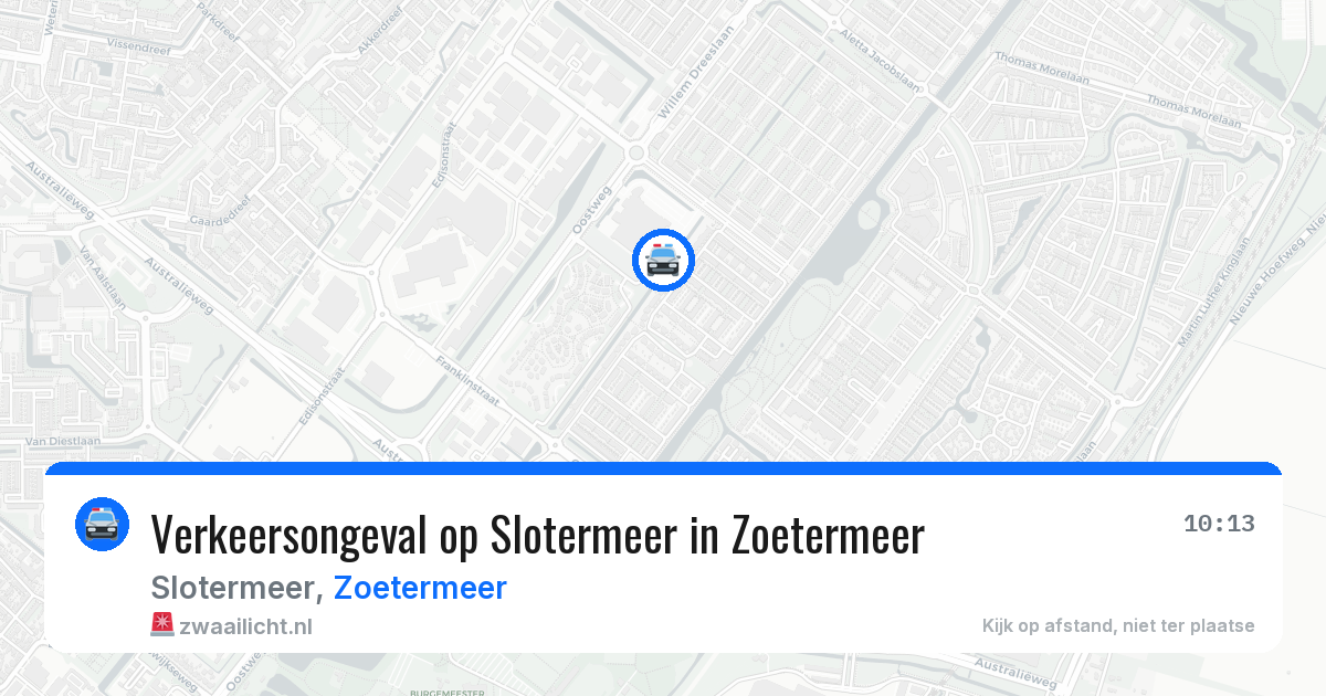 Verkeersongeval op Slotermeer in Zoetermeer — 4 jun 2026
