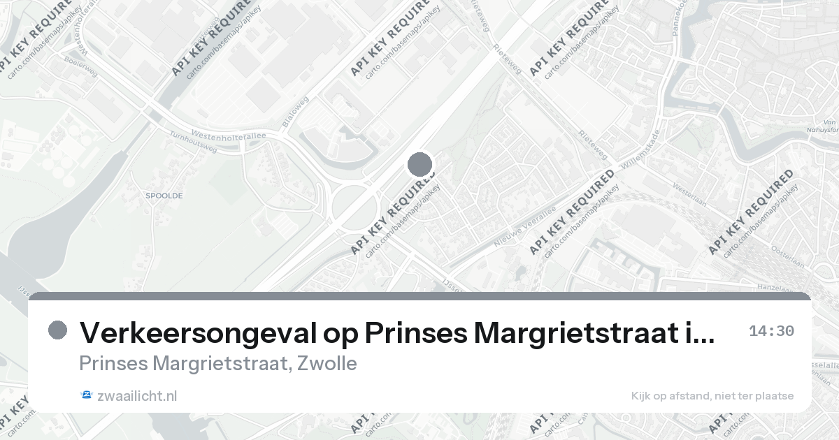 Verkeersongeval op Prinses Margrietstraat in Zwolle — 26 aug 2026
