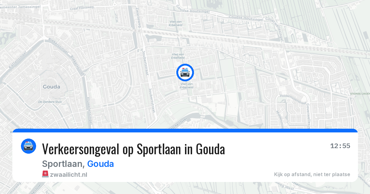 Verkeersongeval op Sportlaan in Gouda — 15 jun 2026