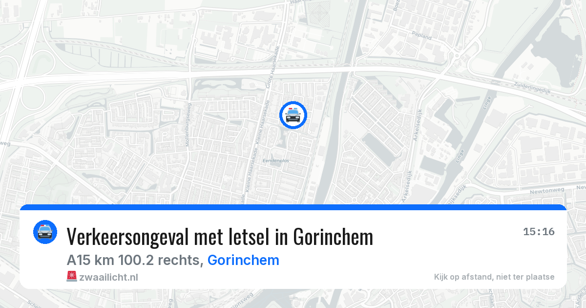 Verkeersongeval met letsel in Gorinchem — 8 jun 2026