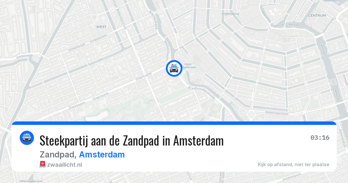 Steekpartij aan de Zandpad in Amsterdam — 26 mei 2026