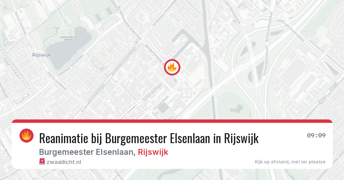 Reanimatie bij Burgemeester Elsenlaan in Rijswijk — 23 jul 2026