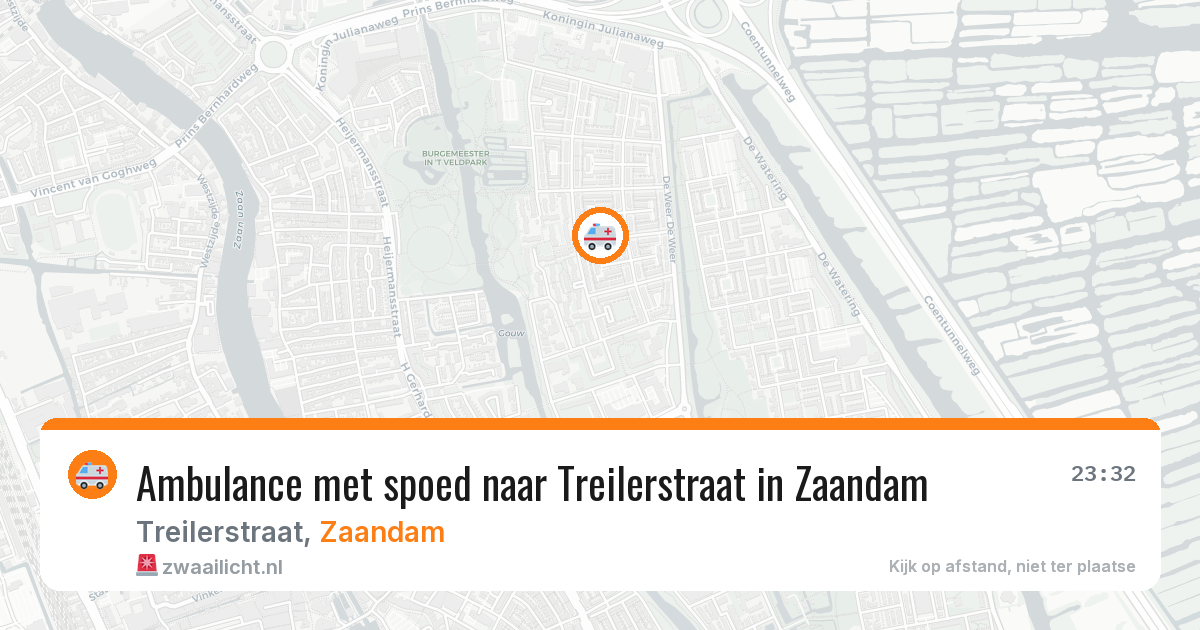 Ambulance met spoed naar Treilerstraat in Zaandam — 18 jan 2026