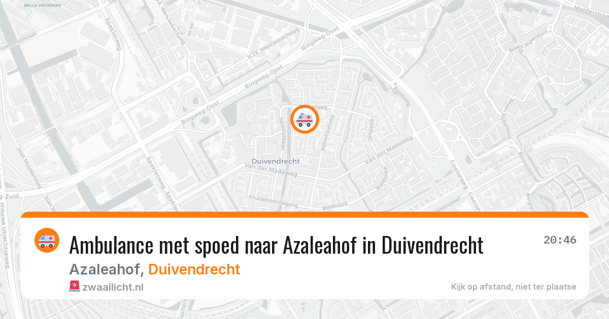 Ambulance met spoed naar Azaleahof in Duivendrecht — 4 jun 2026