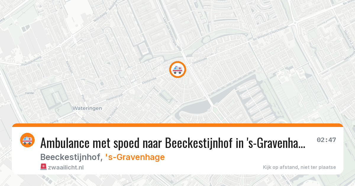 Ambulance met spoed naar Beeckestijnhof in 's-Gravenhage — 27 mei 2026
